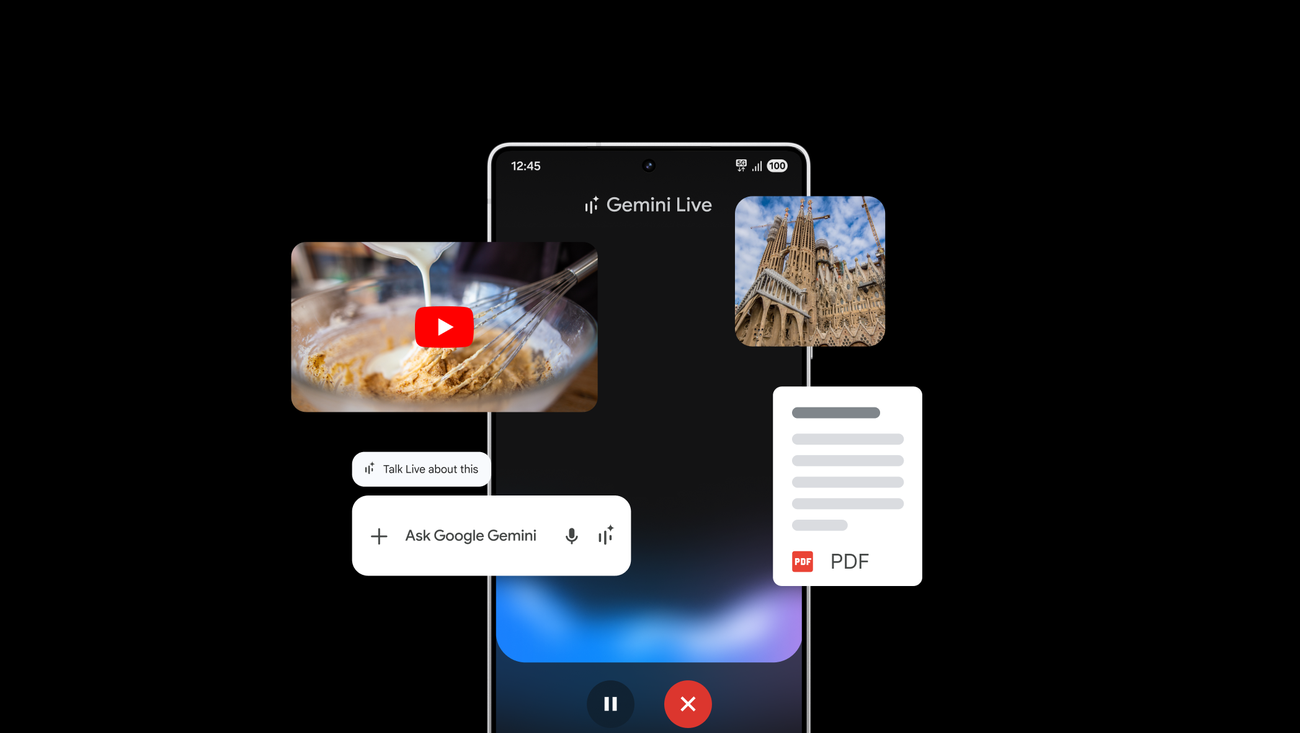 Nieuwe functies voor Gemini-app op Android-apparaten