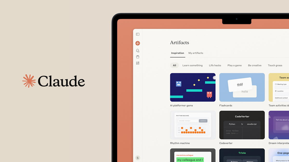 Anthropic vergemakkelijkt het maken en delen van artefact-apps in Claude’s formaat