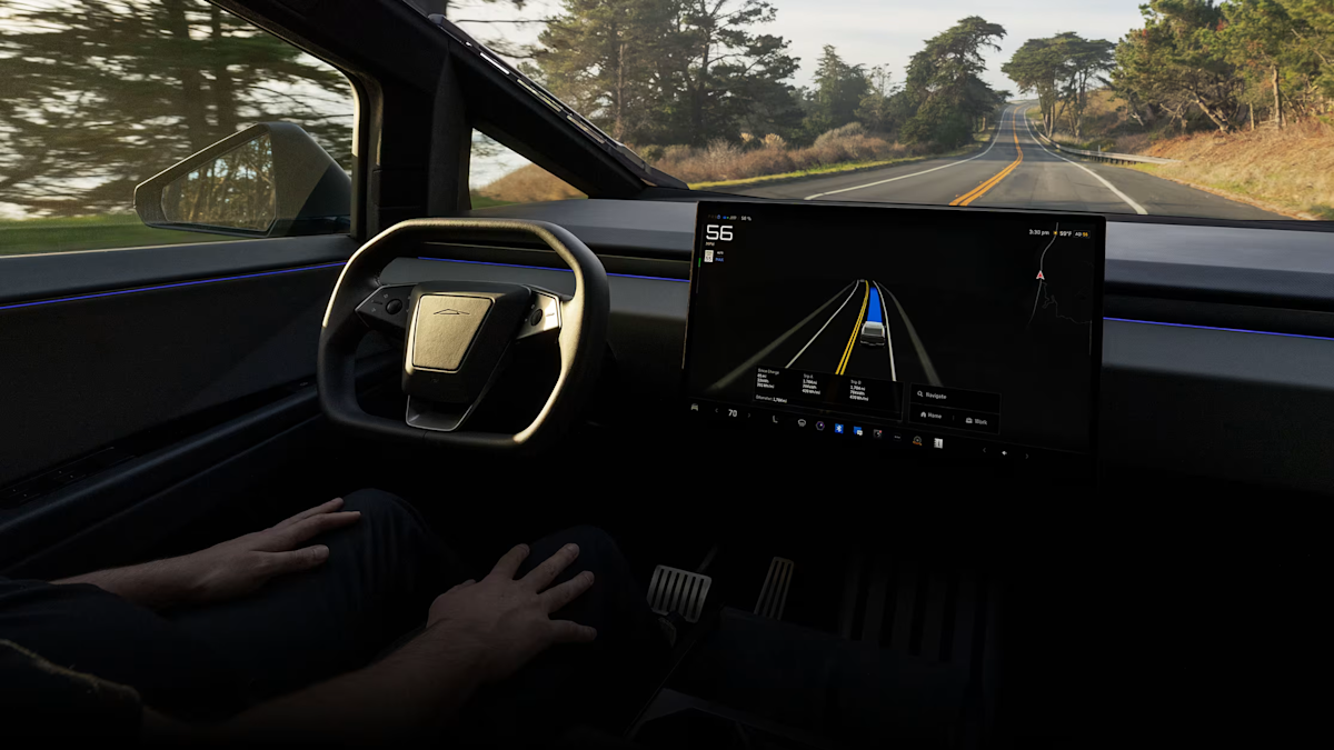 Tesla’s eerste Robotaxi-races met menselijke veiligheidsmonitor aan boord