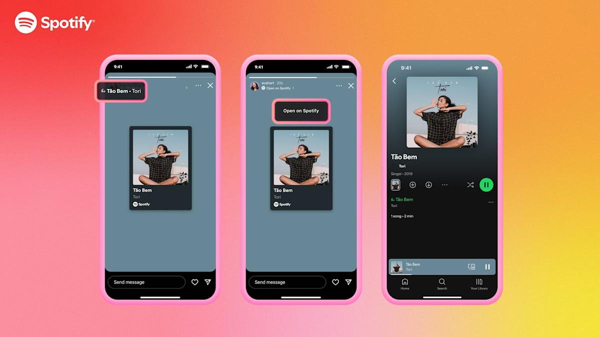 Instagram integreert Spotify in verhalen en notities