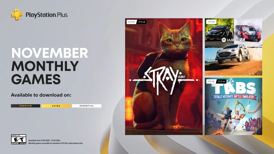 Stray aanvoerder van PS Plus-games in november