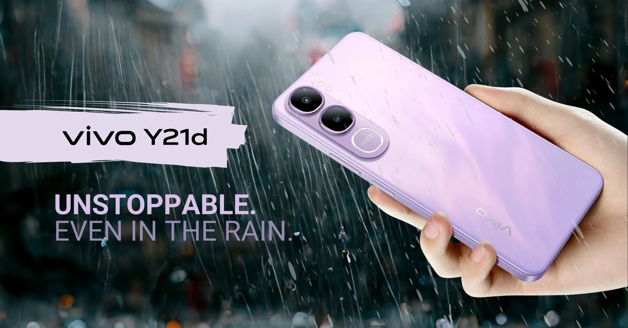 vivo Y21d: de meest duurzame smartphone voor regenachtige dagen