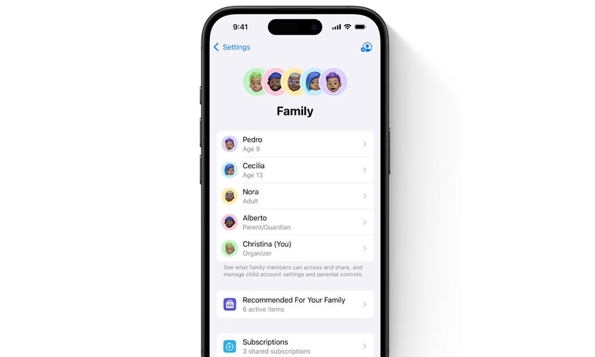 Iemand toevoegen aan een Apple Family-account