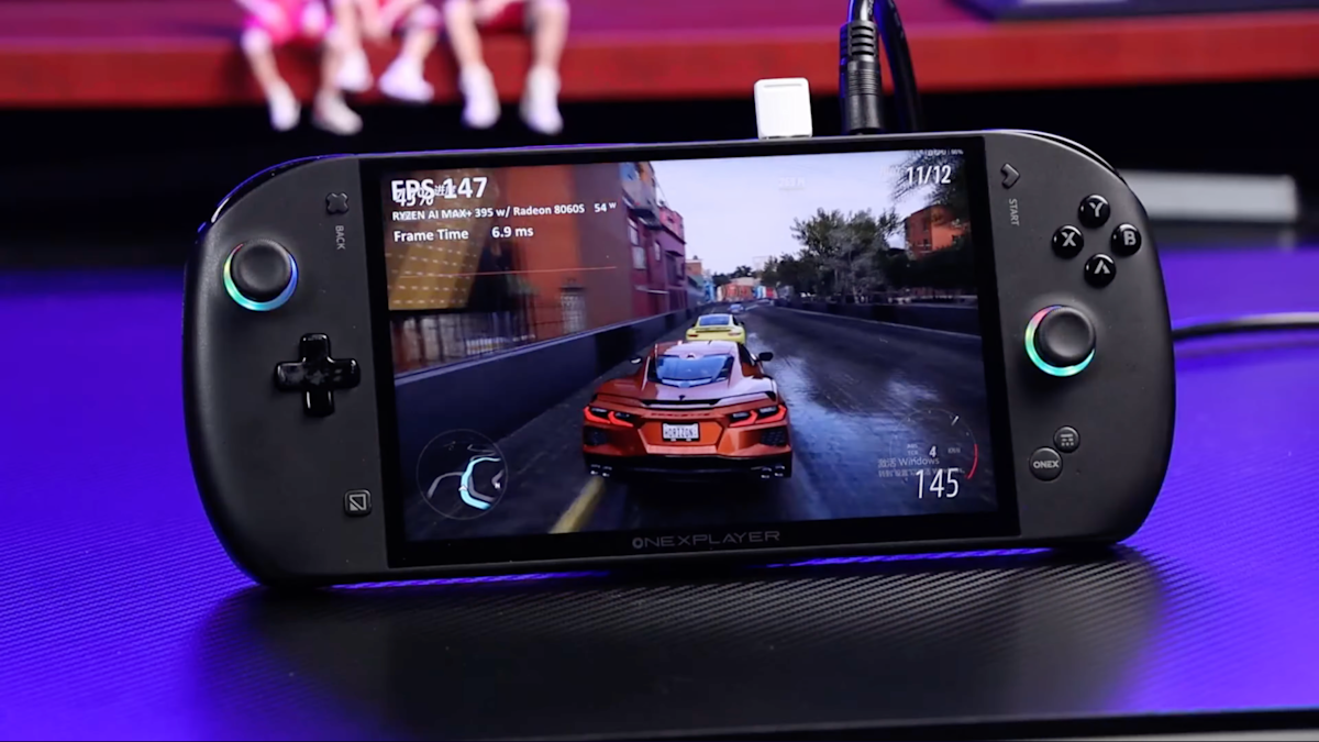 OneXPlayer gaming-handheld met 85 Wh externe batterij