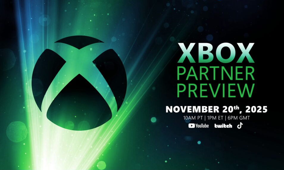 Xbox organiseert op 20 november om 13.00 uur ET een partnershowcase
