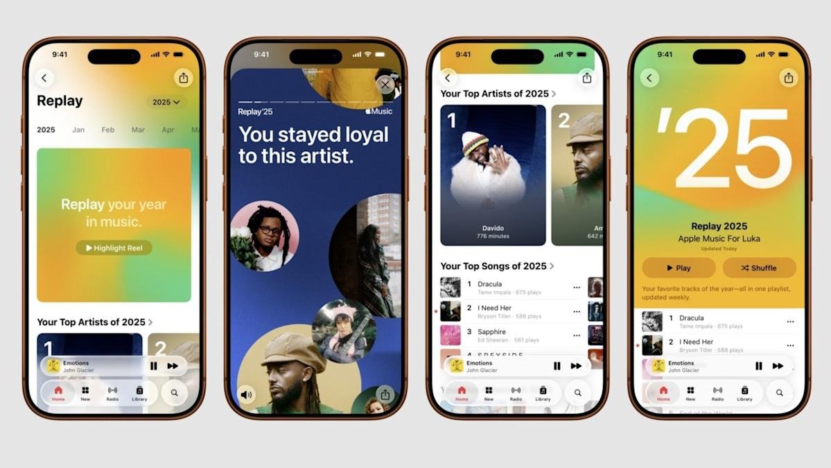 Apple Music Replay 2025 toont jouw favoriete muziek van het jaar