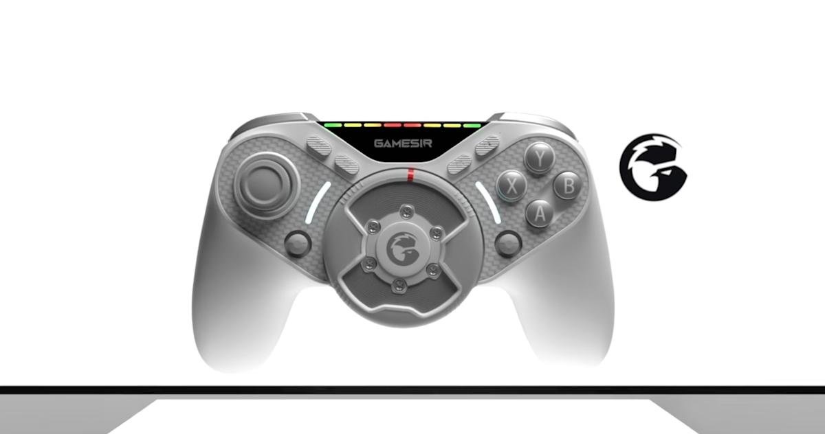 Forcefeedback-stuur in gamecontroller midden
