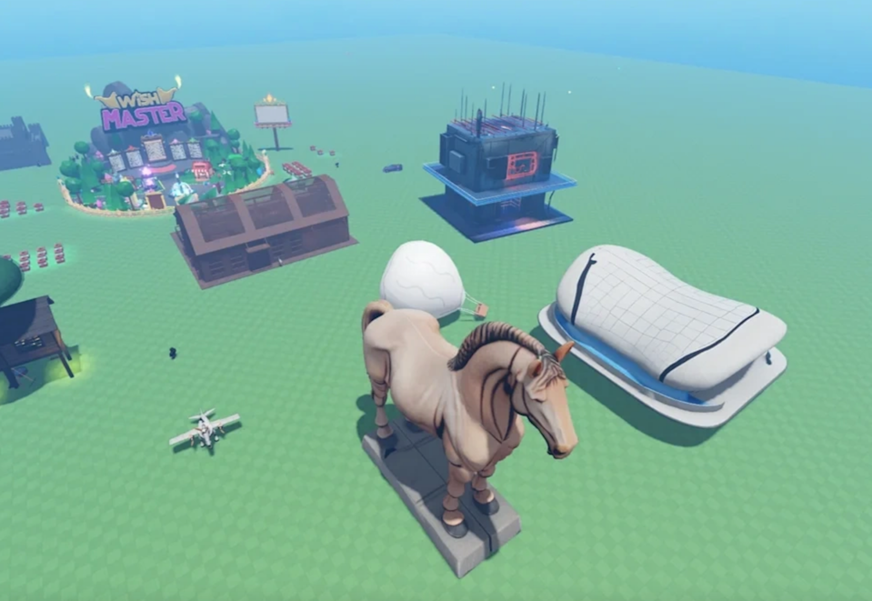 Een gigantisch paard.