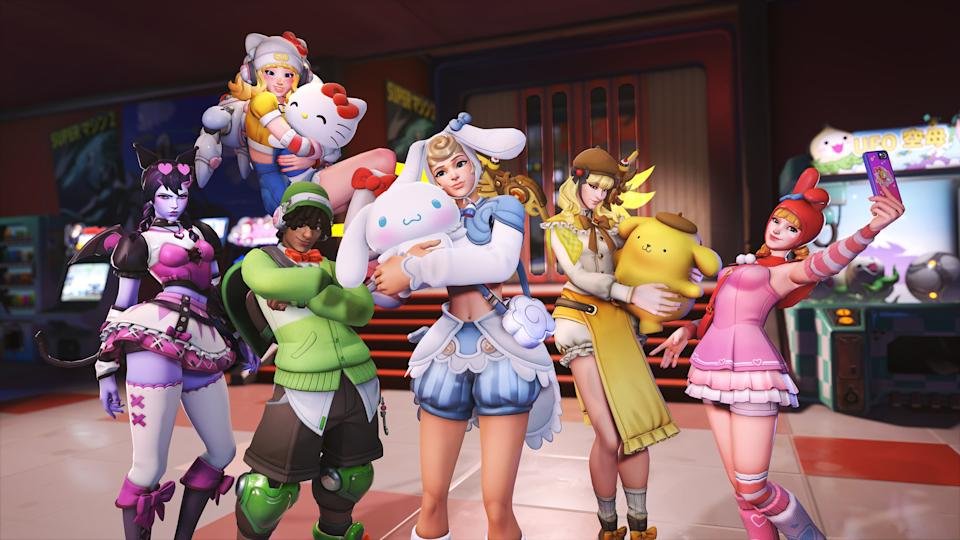 Hello Kitty-cosmetica in Overwatch