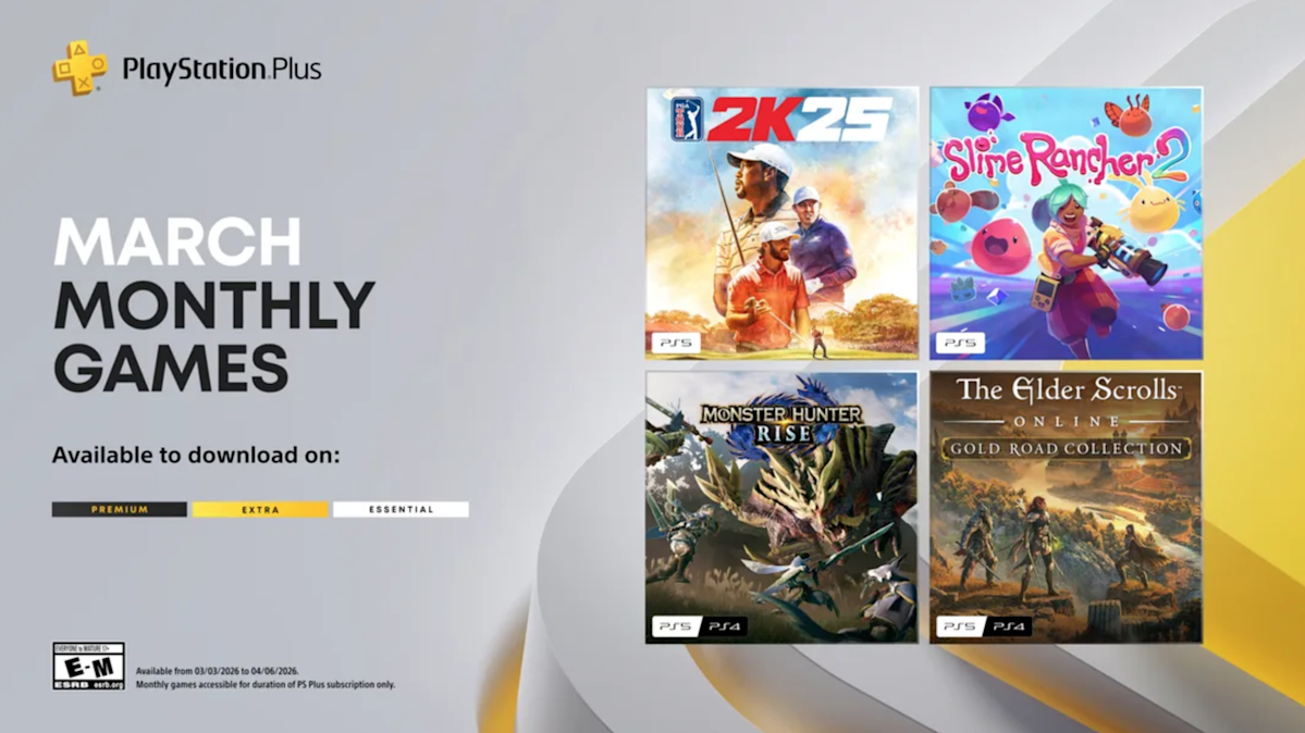 Maandelijkse PS Plus-games voor maart zijn Monster Hunter Rise en Slime Rancher 2
