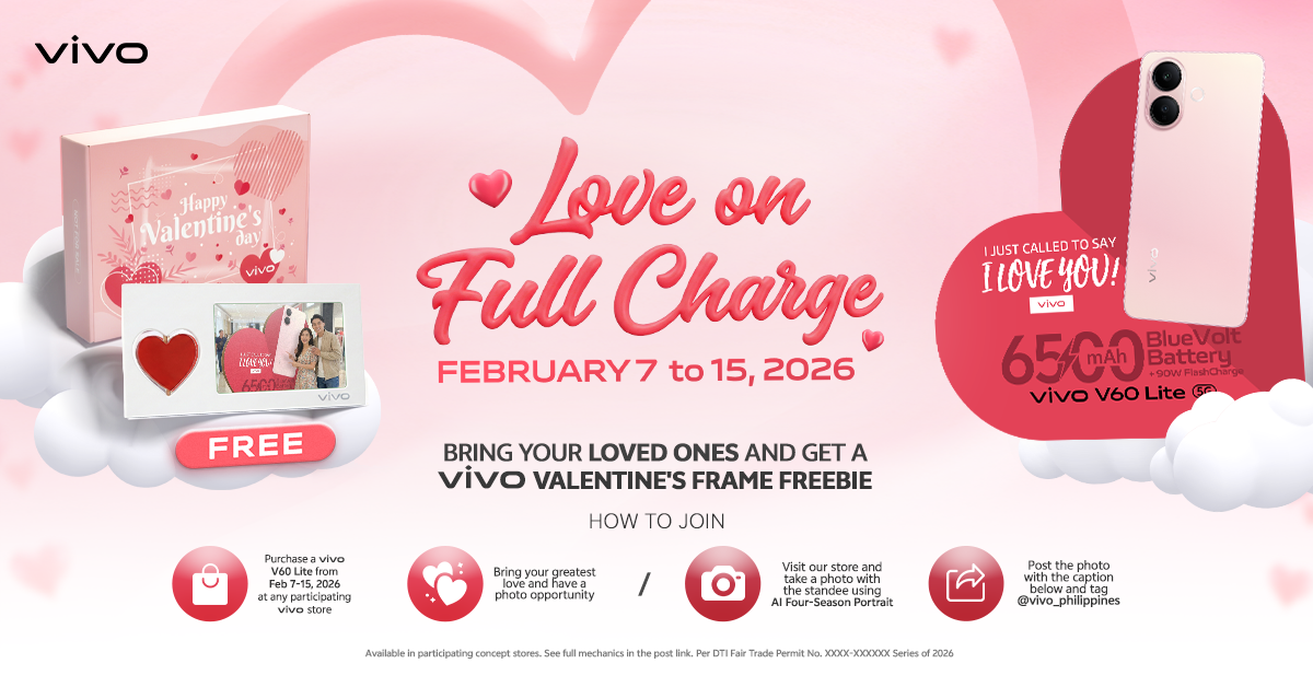 Vivo maakt van Valentijnsdag een dag vol liefde met de V60 Lite