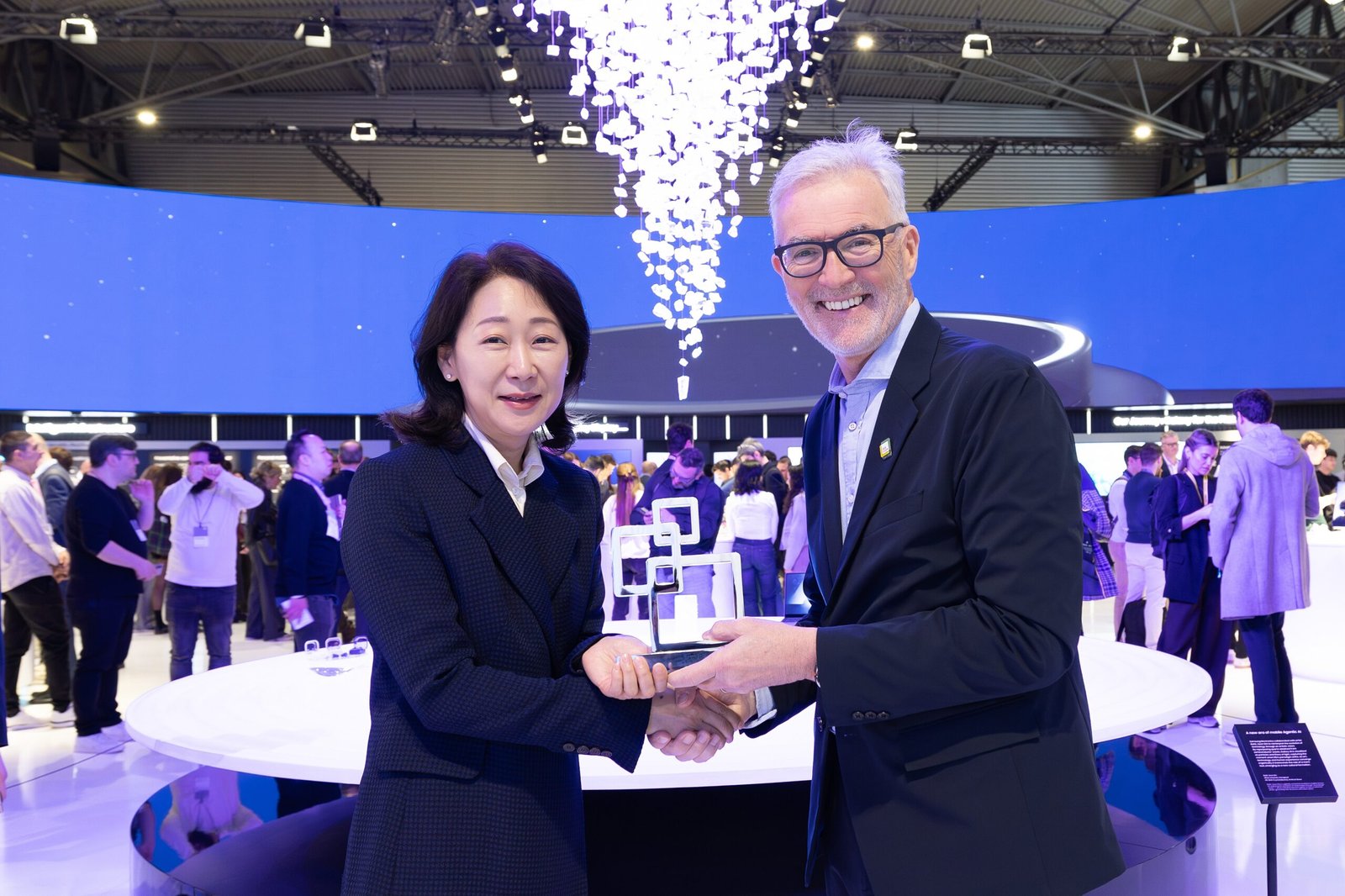 Samsung Galaxy S26 Ultra ontvangt de "Best in Show"-prijs tijdens de Global Mobile Awards tijdens Mobile World Congress 2026