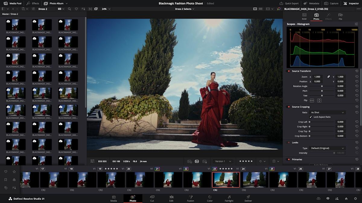 Blackmagic’s DaVinci Resolve 21 strijdt met Adobe Lightroom met Foto’s-pagina