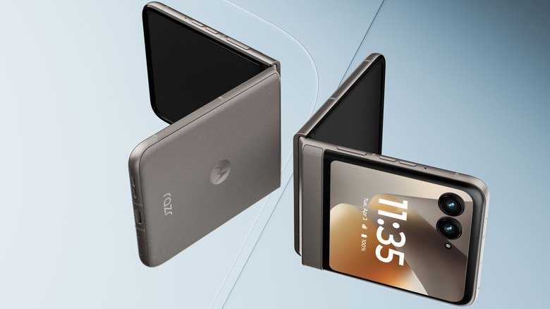 De standaard Razr-telefoon van Motorola.