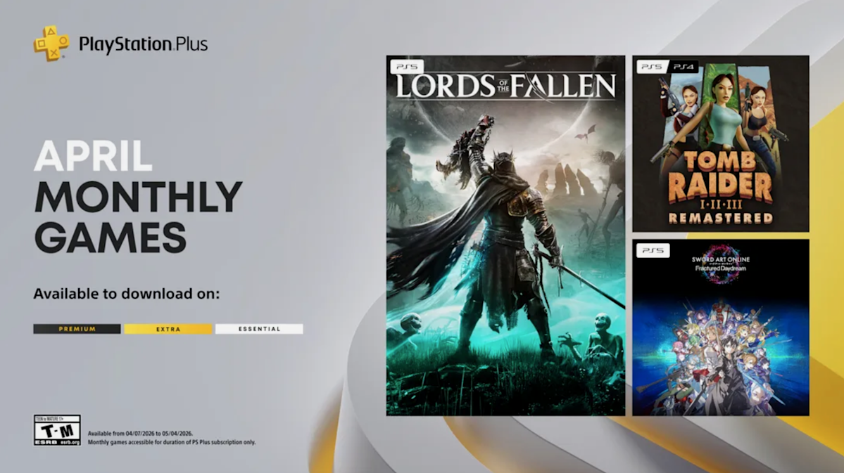 PS Plus-games van april: Lords of the Fallen en Tomb Raider-ports