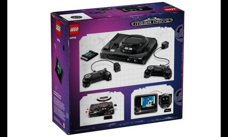 De doos voor de Lego Sega Genesis-console