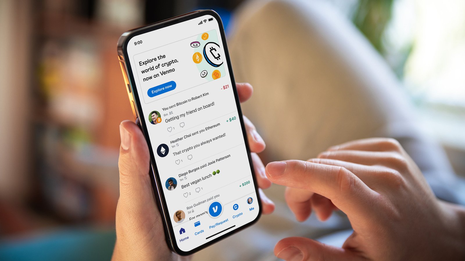 Venmo app: standaard discreet betalen
